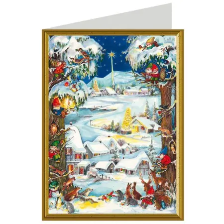 Postal de Navidad de los Duendes