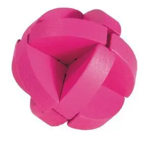 Iq-Test Puzzle de Madera Tres Discos Magenta