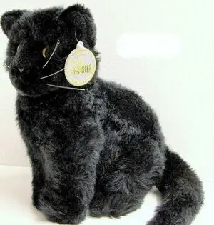 Peluche Gato Negro Sentado Pequeño