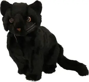 Gato Negro Grande Sentado