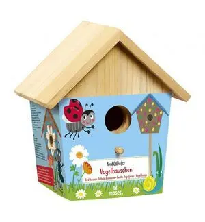 Pequeña Casa de Pajaros para Pintar