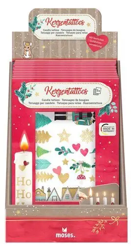 Adhesivos de Navidad Decoración Velas (1 Unidad)
