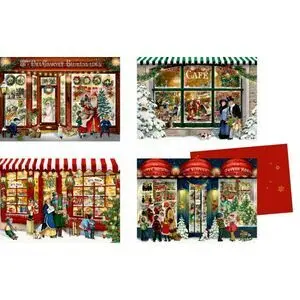 Postal Escaparate en Navidad