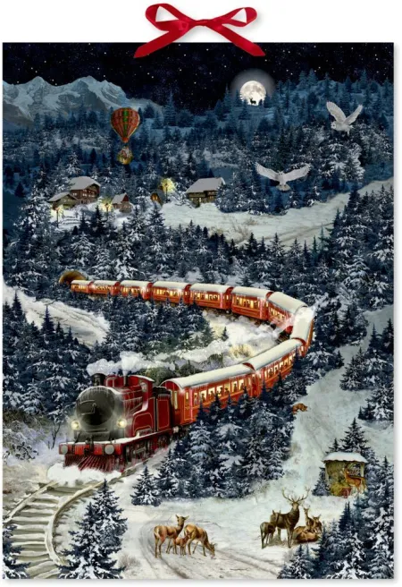 Calendario de Adviento Tren Paisaje Invernal