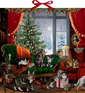 Calendario de Adviento Gatos en la Ventana