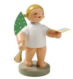 Angelito con Flauta y Partitura (65019)