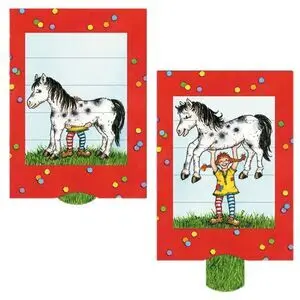 Postal Caballo Pippi Calzaslargas Movimiento