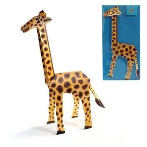 Tarjeta 3D Jirafa