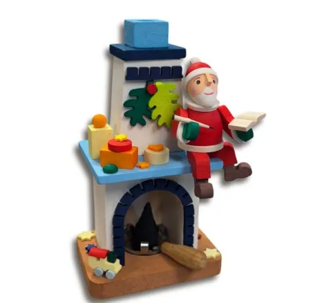 Quemador de Incienso Chimenea de Papa Noel