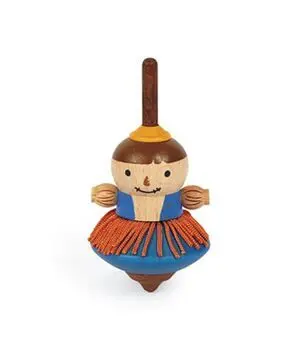 Peonza de Madera Hula Dance Espantapájaros