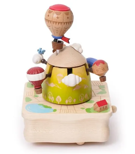 Caja de Musica Wooderful Life Globos Aerostaticos