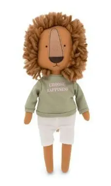 Peluche Simon el León con Sudadera Verde y Cola de Sirena