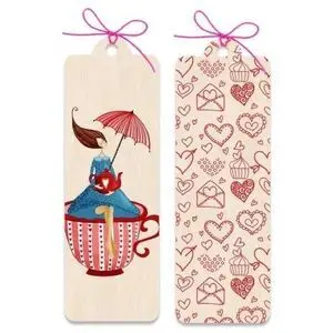 Punto de Libro - Chica en Taza