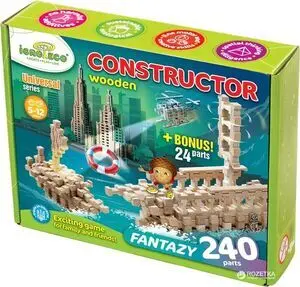 Juego de Construcción de Madera (240 Piezas) Fantazy