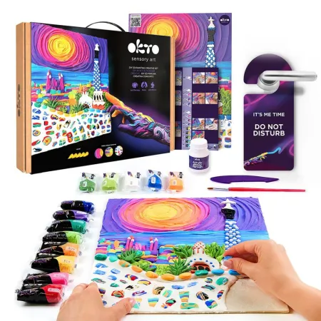 Set Diy Pintura Creativa 3D Arte Sensorial  Barcelona Park Güell