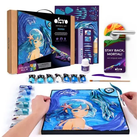 Set Diy Pintura Creativa 3D Arte Sensorial  Agua Manga