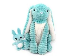 Peluche Conejo con Bebé Azul