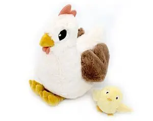 Peluche Gallina con Polluelo