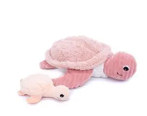 Mamá y Bebé Tortuga Rosa