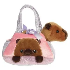 Bolso Infantil de Peluche con Capibara 21Cm