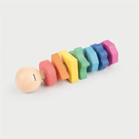 Tickit Giro de Formas de Madera Arcoíris