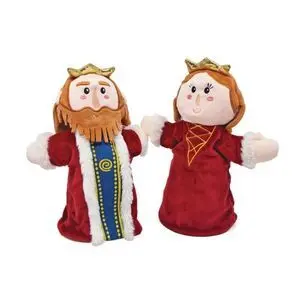 Marioneta de Doble Cara Rey - Reina 25 cm