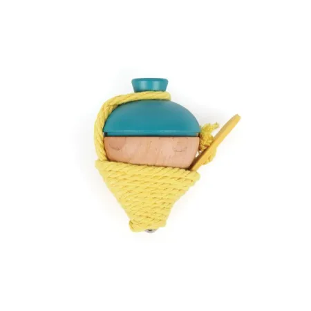 Peonzas de Madera con Cuerda `Color Bloom` Azul