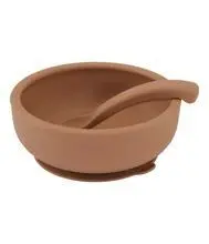 Cuenco con Tapa y Cuchara Tierra