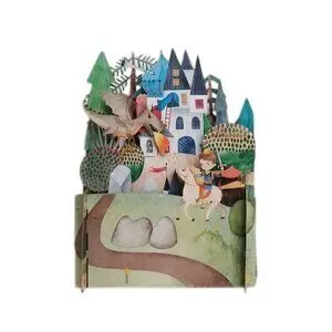 Postal Infantil Caballero St Jordi