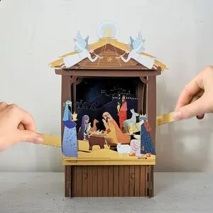 Tarjeta Navideña de Teatro de Marionetas  Belén