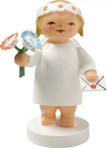 Gratulantenengel Angelito con Ramo y Postal Wendt Und Kühn (634603)
