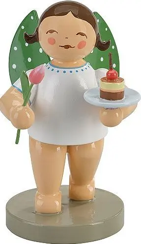 Angelito con Pastel y Tulipán Wendt Und Kühn (650172)