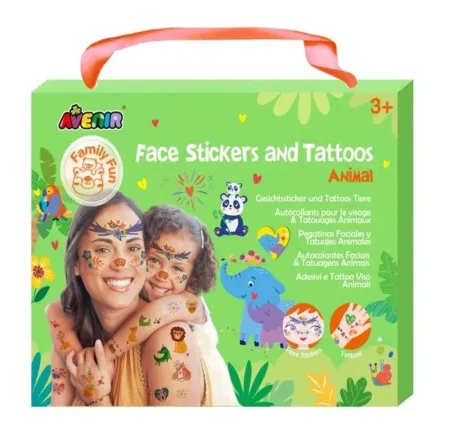 Pegatinas Faciales y Tatuajes Animales