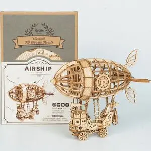 Maqueta Diy Dirigible en Madera 3D