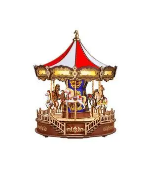 Maqueta Diy Carrusel Musical en Madera