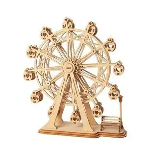 Diy Modern 3D Wooden Puzzle Ferris Wheel