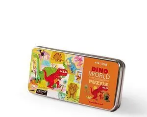 Puzzle Reino de Dinosaurios Caja Metálica (50 Pzas. )