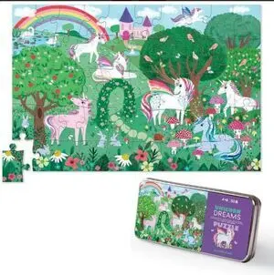 Puzzle Sueños de Unicornio Caja Metálica (50 Pzas. )