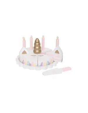 Pastel de Cumpleaños de Madera de Unicornio