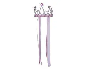 Tiara con Cintas Rosas