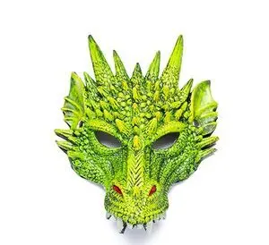 Máscara de Dragón Verde
