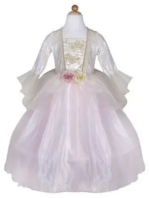 Vestido Princesa Rosa y Dorado T. 5-6 Años