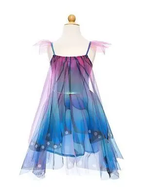 Vestido y Alas Mariposa Azul-Morado 5-6