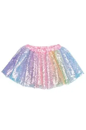 Disfraz Falda de Lentejuelas Degradado Arcoiris T. 4-6 Años