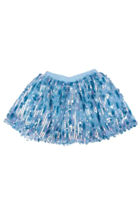 Falda de Lentejuelas Superstar, Azul