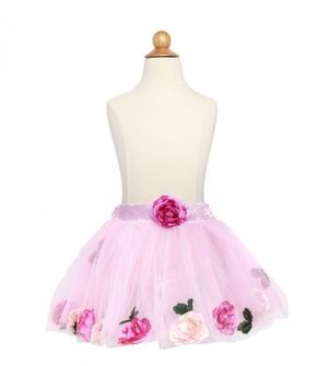 DISFRAZ TUTU ROSA FLORES T. 4-6 AÑOS