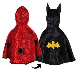 Capa Reversible Spiderman y Batman 2-3 Años