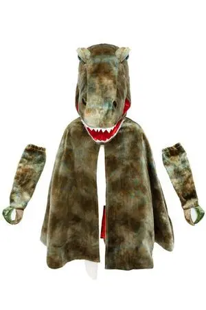 Capa Grandasaurus T. Rex Verde T. 4-6 Años