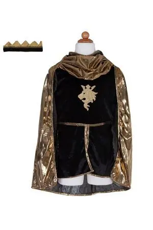 Disfraz Caballero Dorado con Corona T. 7-8 Años