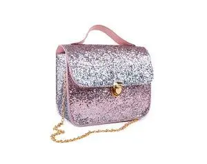 Bolso Purpurina Plateado